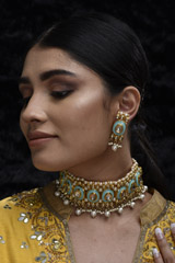 Light Blue Choker Set_SUB1109