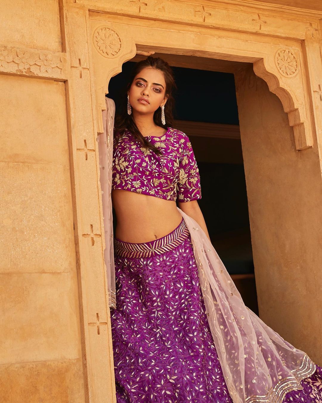 Purple Bridal Lehenga4