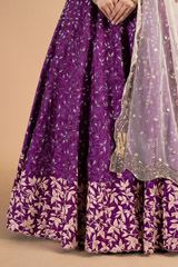 Purple Bridal LehengaDSC00274