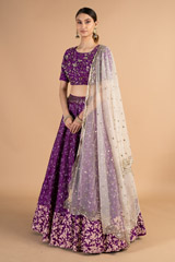 Purple Bridal LehengaDSC00276