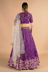 Purple Bridal LehengaDSC00281