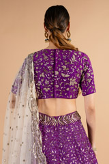 Purple Bridal LehengaDSC00282