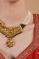 Layered Pearl Necklace Set_DTR3354