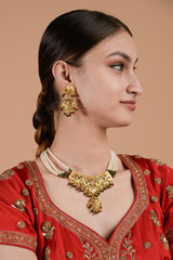 Layered Pearl Necklace Set_DTR3356