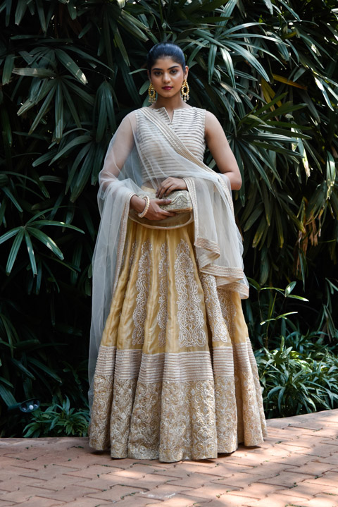 Gold Embellished Lehenga