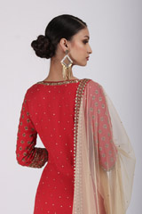 Red Embroidered Sharara SetIMG_9485