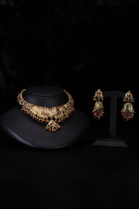 Antique Jadhau Necklace Set
