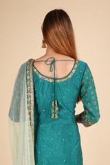 Peacock Green Gharara SetDSC01696