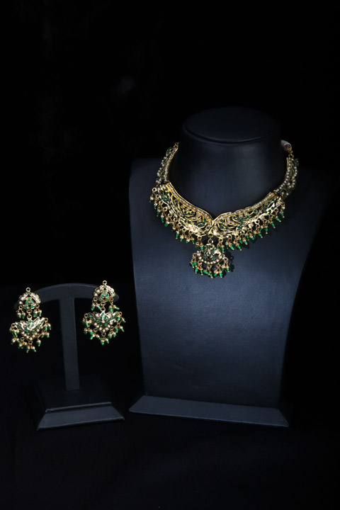 Antique Jadau Necklace Set
