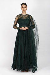 Green Anarkali Gown_MG_8936