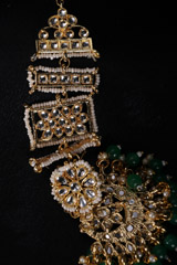 Geometric Kundan Long EarringsIMG_9335