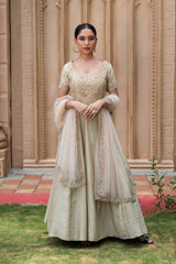 Pastel Anarkali Gown