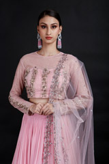 Pink Embroidered Lehenga_MG_9051
