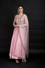 Pink Embroidered Lehenga