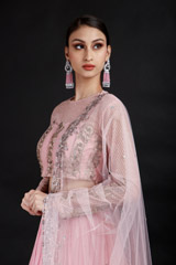 Pink Embroidered Lehenga_MG_9057