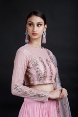 Pink Embroidered Lehenga_MG_9058