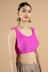 Pink Sleeveless BlouseDSC08505