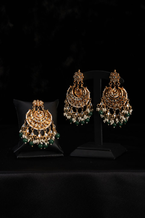 Chandbalis And Mangtika Set