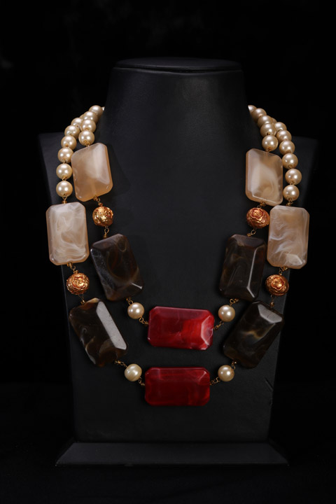 Multi Color Stone Necklace