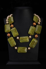 Pearl And Stone Necklace