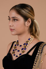 Blue and pearl Neckline_DTR3528