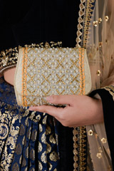 Grey Embellished Clutch_DTR3475