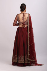 Maroon Embellished LehengaIMG_8901