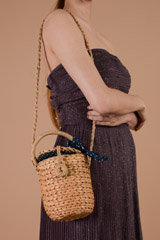 Bucket  Straw  Bag