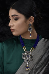 Zircon and Kundan Necklace Set_SUB1424