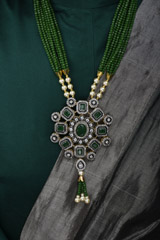 Zircon And Kundan Necklace Set_SUB1400