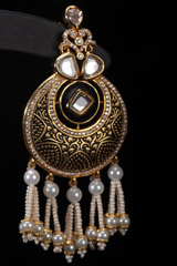 Pearl Enamel Loop EarringIMG_8699