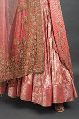 Pink Embellished Banarsi Lehenga Set_DSC4489