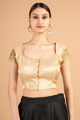 Golden Saree BlouseDSC01476
