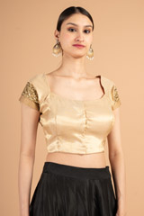 Golden Saree BlouseDSC01479