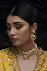 Jadau Pearl And Gold Set_SUB1148