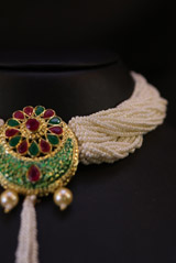 Choker with Green PendantIMG_8930