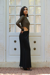 Knit Waist Cut Out Gown2