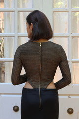 Knit Waist Cut Out Gown7