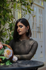 Knit Waist Cut Out Gown9