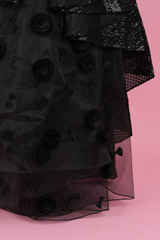 Black Sheeted Gown With BowDSC01483