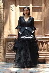 Black Sheeted Gown With BowIMG_6148