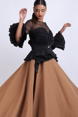 Black Peplum GownIMG_7901
