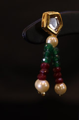 Red and Green String Necklace Set