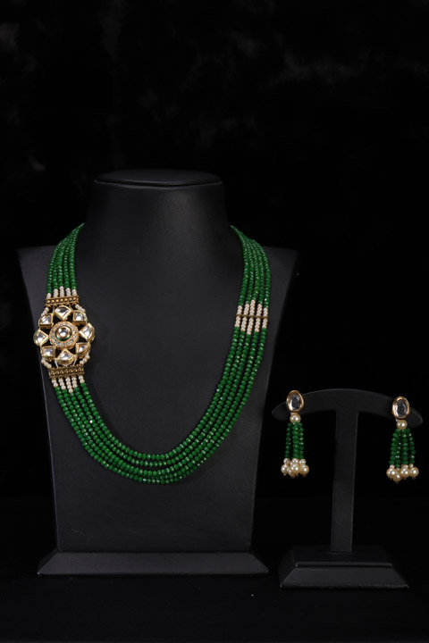 Beaded Multi String Necklace Set