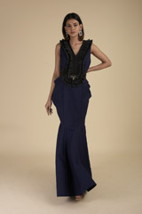 Navy Mermaid Gown