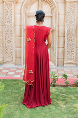 The Ravishing Red Anarkali_DSC5236-Edit