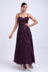 Beaded Plum GownIMG_7962