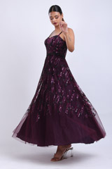 Beaded Plum GownIMG_7980