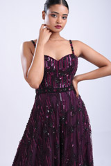 Beaded Plum GownIMG_7987
