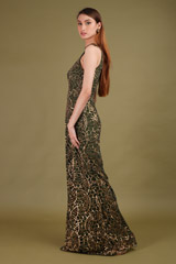Olive Green Incut GownDSC01296